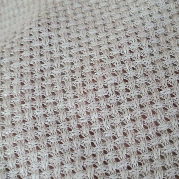 Joie Blush Neutral Linen Cotton Knit Scoop Neck Long Sleeve Sweater Size Small - Picture 8 of 12